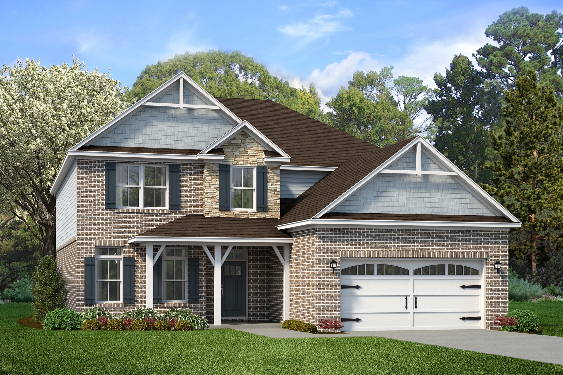 Elevation C. 3,482sf New Home