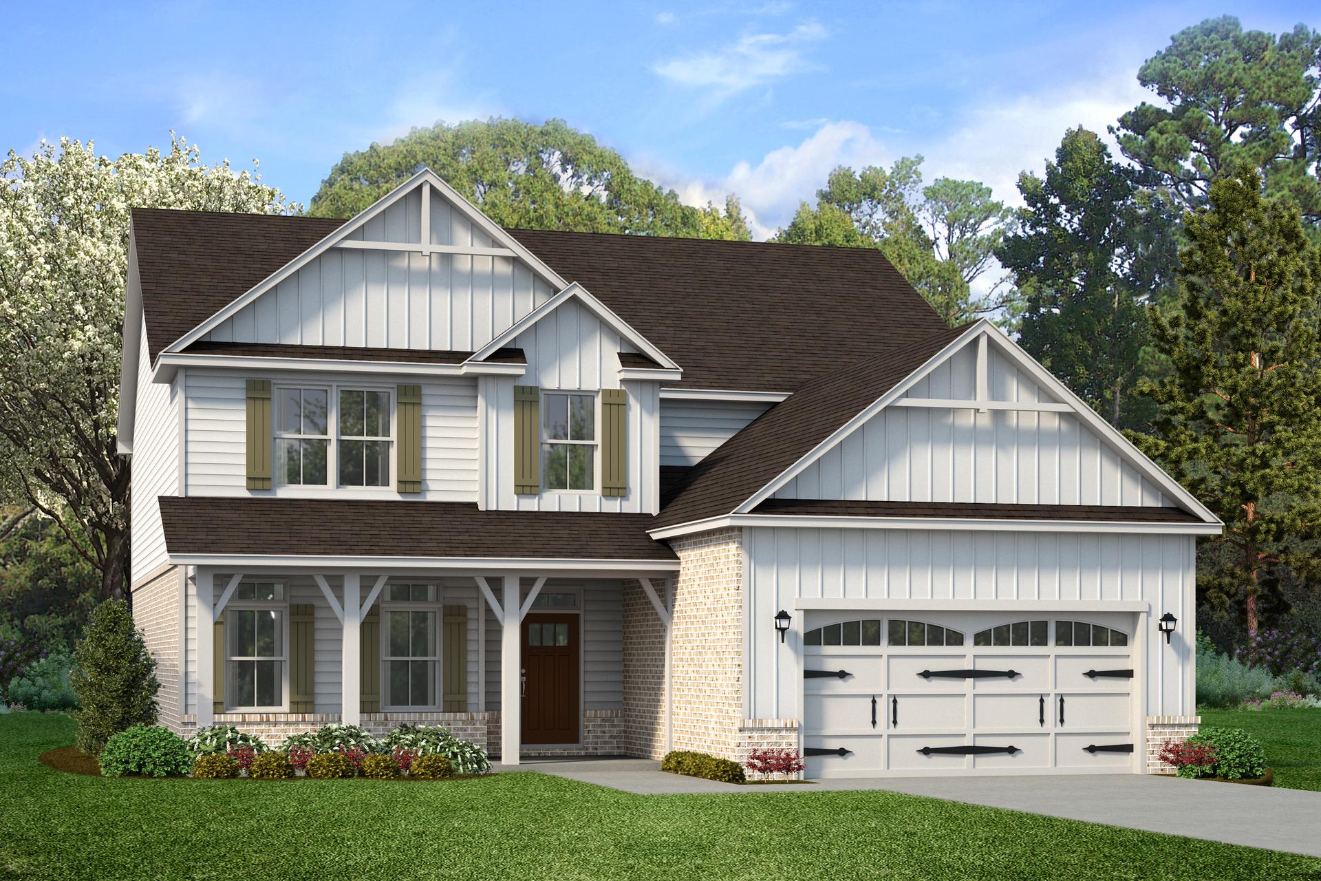 Elevation D. 3,427sf New Home in Meridianville, AL